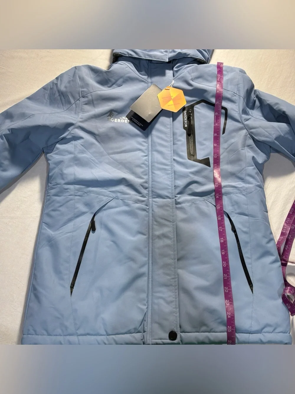 Women’s Ski Jacket Waterproof Warm Winter Coat Hooded Snowboarding S Blue